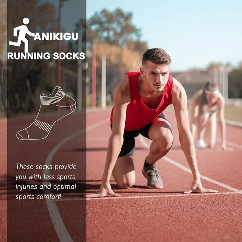 Running Socks Breathable Athletic Socks,Cushion Ankle Socks For Men And Women 6pairs in Saudi Arabia