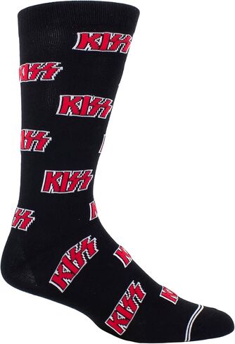 جوارب PERRI'S - جوارب KISS® Short Crew، جوارب مبتكرة لفرقة الروك مرخصة رسميًا، جوارب مرحة مبطنة ممتازة للرجال والنساء in Kuwait