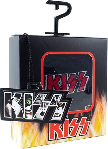 جوارب PERRI'S - جوارب KISS® Short Crew، جوارب مبتكرة لفرقة الروك مرخصة رسميًا، جوارب مرحة مبطنة ممتازة للرجال والنساء in Kuwait