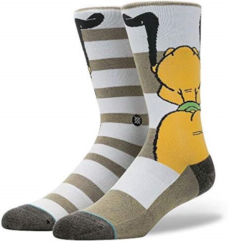 Stance Mens Pluto Socks Grey M in Saudi Arabia