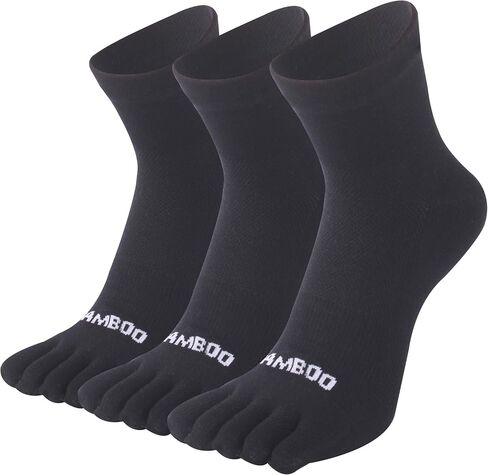 SPST Toe Socks for Men and Women, Bamboo Viscose Five Finger Ankle Socks, Athletic Running Socks 3 Pairs in Kuwait