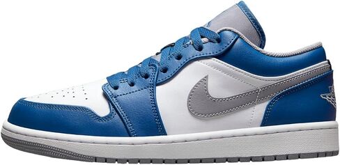 Nike Women's Air Jordan 1 Low UNC Basketball Shoe, True Blue/Cement Grey-white, 7 in Saudi Arabia