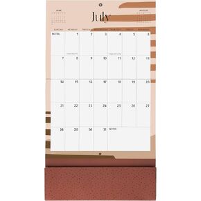 تقويم حائط Cabbrix 2024-2025 مع جيب، تقويم حائط بوهو 2024-2025 من الآن إلى يوليو 2025، 25.5 بوصة × 14.2 بوصة، تقويم حائط شهري كبير للبقالة أو قائمة التسوق، التنظيم والتخطيط in Kuwait