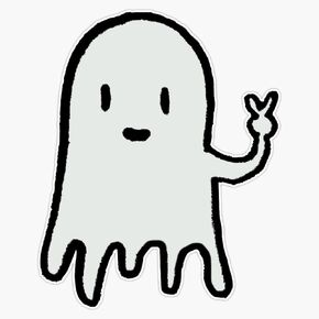 MAGNET Ghost Halloween Magnet Bumper Sticker Car Magnet Flexible Reuseable Magnetic Vinyl 5"