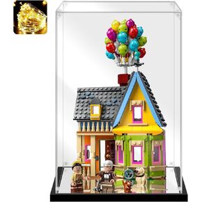 حافظة عرض أكريليك Instnovny للمقتنيات، صندوق عرض أكريليك لتجميع مجموعات البناء Lego 21319، علبة أكريليك شفافة لعرض شخصيات الحركة ألعاب نموذج السيارة (أسود، 13.8 × 9.8 × 5.9 بوصة)
