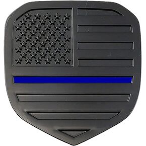CONGCONG for Ram Front Grille Emblem, American Flag Badge Fits for RAM 1500 2006-2018/2500 2009-2018/3500 2007-2018 (Blue line)