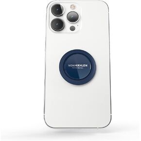 Backflip Pure Mobile Phone Ring with Integrated Tripod Function Suitable for All Smartphones - Finger Holder Including Magnetic Holder for Car, Kitchen, Mirror etc. (Light Grey)