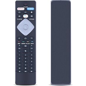NH800UP BT800 Replacement Voice Assistance Remote Control for Philips Android ＆ Google Smart TV 43PFL5604/F7 43PFL5704/F7 50PFL5604/F7 50PFL5704/F7 55PFL5604/F7 55PFL5704/F7 65PFL5504/F7 65PFL5604/F7