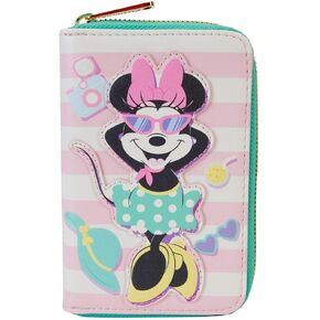 Loungefly Disney Minnie Mouse Vacation Poolside Zip Around Wallet
