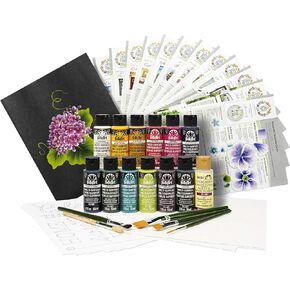 FolkArt Let's Paint One Stroke Home Town Kit, 39 PC, Assorted, 1 Count (Pack of 1)