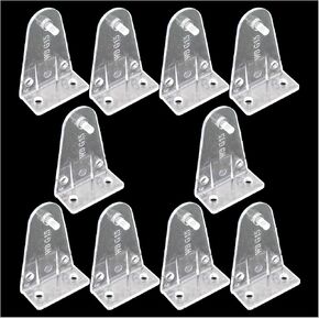 10PCS 43.8MM/1.72Inch Lower Rail Fixing Bracket Transparent Blinds Curtain Fixing Hook Suitable for Wooden and Artificial Wooden Blinds and Pleated Curtain
