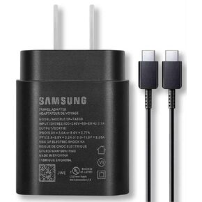Fast Adaptive Wall Adapter 25W Charger for Samsung Galaxy Tab s8 Ultra with 4FT (1.2M) UrbanX USB C PD Charging and Data Transfer Cable - Black (US Version with Warranty)