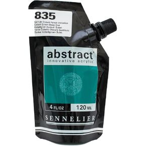Sennelier Abstract Acrylic Paint Pouch, 4.05 Fl Oz (Pack of 1), Azure Blue