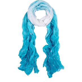 Chic Ombre Watercolor Snowflake Scarf