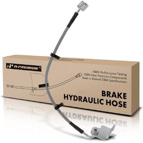 A-Premium Front Driver Brake Hydraulic Hose Compatible with Select Jaguar Models - S-Type 2006-2008, XF 2009, Naturally Aspirated - Replace# XR855614