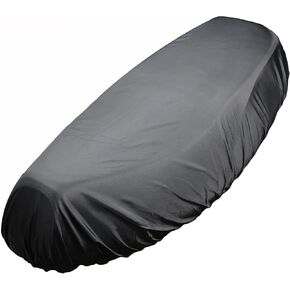 Modengzhe Rainproof Motorcycle Seat Cover Portable Waterproof Dustproof Cover Black Size-2XL