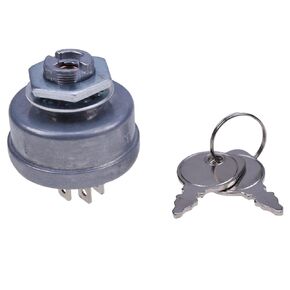 Ignition Switch w/Key 183806 Compatible with Grasshopper FrontMount and MidMount Models Built Since 1985,B&S and Kohler Air-Cooled Gasoline Engines