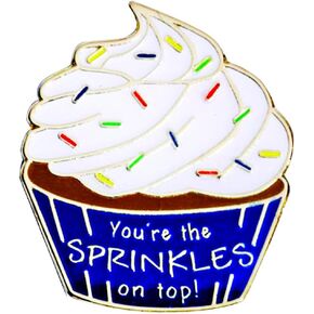 Employee Appreciation Cupcake with Sprinkles Award Pin, 12 Pins