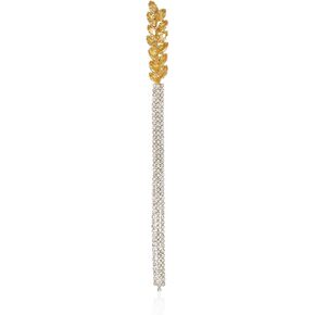 Rhinestone Long Tassel Wheat Ear Lapel Pin Brooch Ladies Accessories Women Jewelry Holiday Gift