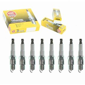 8 pc NGK G-Power Spark Plugs compatible with Ford Mustang 4.2L 5.0L V8 1979-1995