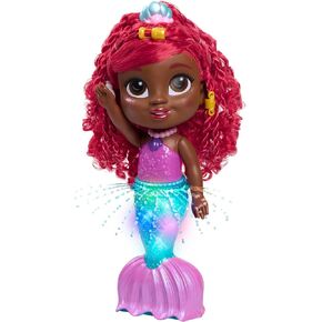 Just Play Disney Junior Splash & Glow Ariel Doll, Kids Toys for Ages 3 Up