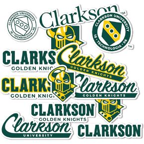 Desert Cactus Clarkson University Stickers Golden Knights Vinyl Decals Laptop Water Bottle Car Scrapbook T2 (Type 2)