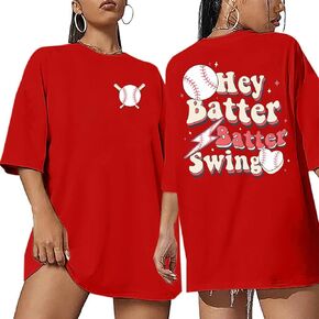 Baseball Mom Shirts Women in My Baseball Mom Era T Shirt Oversized Baseball Graphic Tees Baseball Mama Tops