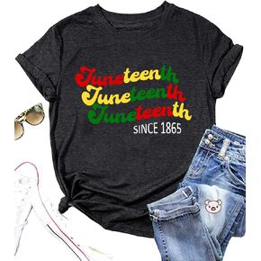 Melanin Shirt for Women Afro Black Girl Queen Graphic Tee Juneteenth Tshirts Black History Month Outfits