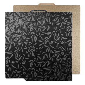 PEO PEO Build Plate,Magnetic Print Bed,Holographic/Black Diamond Textured Double Sided Spring Steel Sheet for Bambu Lab A1, X1, X1C, X1E, P1P, P1S and X1-Carbon Combo 3D Printer 257x257mm