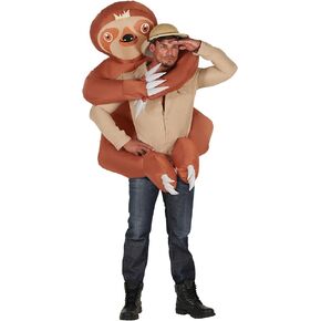 Morph Hugger Inflatable Sloth Costume Adult, Sloth Inflatable Costumes, Blow Up Sloth Costume, Sloth Adult Costume, Inflatable Costumes Adult Funny