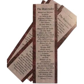 The Beatitudes Inspirational Bookmarks Religious Bookmarks for Men and Women Church Supplies and Gifts (50 Count)