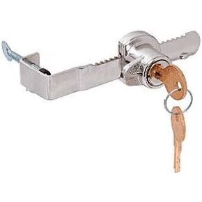 CRL Chrome"Adjustable" Sliding Glass Door Lock with Thumb Screw Adjustment for up to 1/2" Thick Door