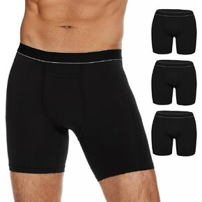NOVAYARD Mens Ice Silk Underwear Seamless Boxer Briefs with Pouch Breathable Cool Boxers 3 Pack