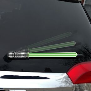 ORIGINAL WipeSabers Reflective Saber WiperTags for Rear Wipers (MASTER Green)