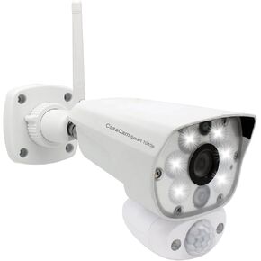 Wireless Outdoor Security Camera, 1080p FHD WiFi Camera with Spotlight, Motion Recording & Motion Light, Two-Way Audio, Deterrent Siren, IP66 Weatherproof, Local & Cloud Storage, WL100