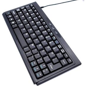 لوحة مفاتيح سلكية Solid Tek KB-P3100BU ASK-3100U USB 4x9 SuperMini - أسود in Kuwait