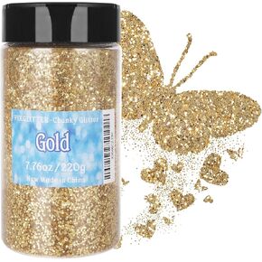 Mix Color Glitter 7.76oz/220g Craft Chunky Glitter Powder 1/24" Epoxy Chips Flakes for Nail Art Body Face Eye Hair Festival, Epoxy Resin Tumblers Crafts, Party Decor
