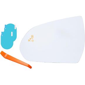 EAP Driver Side Mirror Glass Replacement Compatible with Hyundai Ioniq 2017-2022, Elantra 2017-2019, Heated with Blind Spot Detection, Without Auto Dimming, 87611-G2430, 87611-F2140