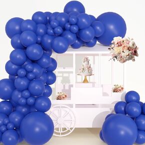 Denim Blue Balloons Different Sizes, Blue Balloons Arch Garland, 18 12 10 5 Inch Blue Balloons for Birthday, Baby Shower, Gender Reveal Party,Boho Decoration