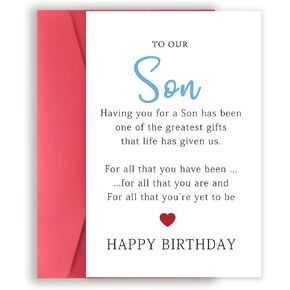 Asmallgf Happy Birthday Card for Grandson, Funny Grandson Birthday Gifts, Hilarious Bday Poem Card from Grandpa Grandma, Splendid Bday Gift Idea for Young Men