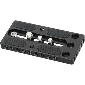 CAMVATE Aluminum Camera Baseplate with 1/4"-20 & 3/8"-20 Screw - 3519