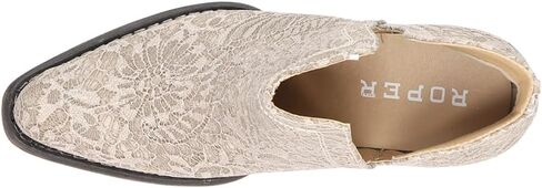 Roper Women's Ava Lace Western Boot, Tan, 11 in Saudi Arabia