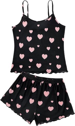 American Trends Sexy Pajama Set for Women Cute Pajama Sets for Women Summer Pj Set Cami Top and Shorts Sleep Set Sleepwear in Saudi Arabia