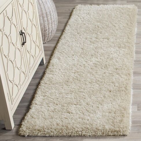 SAFAVIEH Charlotte Shag Collection Runner Rug - 2'3" x 8', Lavender, Non-Shedding & Easy Care, 2-inch Thick Ideal for High Traffic Areas in Living Room, Bedroom (SGC720L) in Saudi Arabia