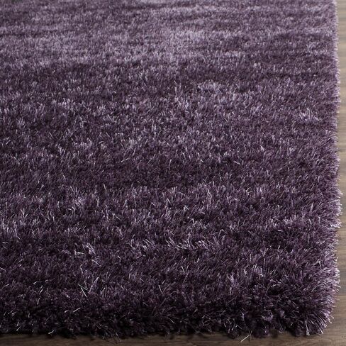 سجادة SAFAVIEH Charlotte Shag Collection - 2'3" x 8'، لافندر، غير قابلة للتساقط وسهلة العناية، سميكة 2 بوصة مثالية للمناطق ذات الحركة العالية في غرفة المعيشة وغرفة النوم (SGC720L) in Saudi Arabia
