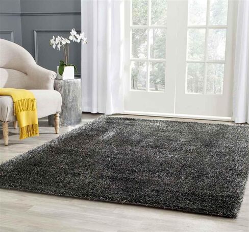 SAFAVIEH Charlotte Shag Collection Runner Rug - 2'3" x 8', Lavender, Non-Shedding & Easy Care, 2-inch Thick Ideal for High Traffic Areas in Living Room, Bedroom (SGC720L) in Saudi Arabia