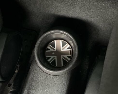 1 Peace of Soft Silicone Cup Holder Mat Coaster for Mini Cooper R50 R52 R53 R61 R60 R55 R56 R57 R58 R59 F54 F55 F56 F57 F60 Clubman Countryman,1 pcs,2.56 in,Union Jack in Saudi Arabia