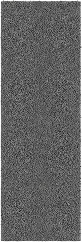 Ottomanson Modern Abstract Shag Rug 5x7 Soft Pile Shag Area Rug for Bedroom, Living Room, Dining Room, Office, 5'3" x 7', Beige/Ivory in Saudi Arabia