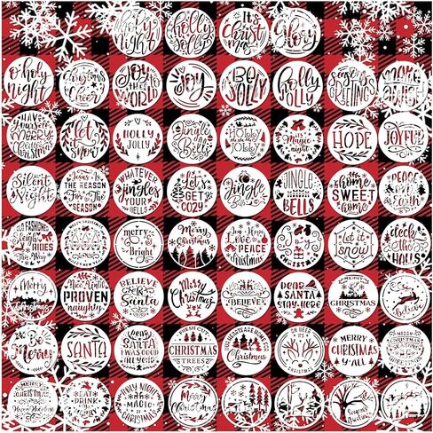 Small Stencils for Painting on Wood Reusable, 3 Inch Reusable Stencil for Craft Ornament Paint Template Stencils for Wall Card Rock Wood Signs Coasters Canvas Home Decor (Bible Words) in Kuwait