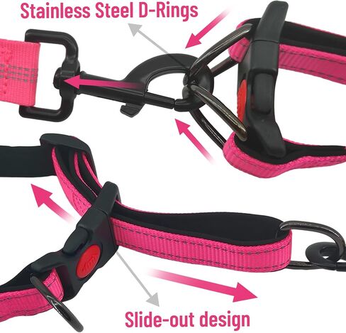 3pcs Reflective Dog Collar,Soft Neoprene Padded Breathable Nylon Pet Collar,Adjustable Nylon Pet Collars for Small Medium Large Dogs （S） in Saudi Arabia